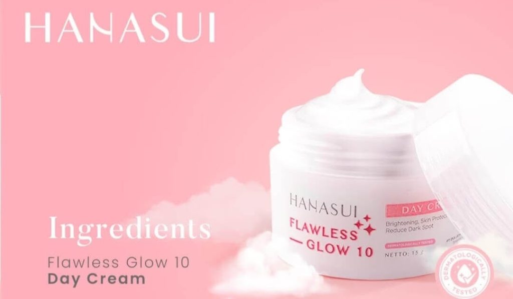 Cek Ingredients Hanasui Flawless Glow 10 Day Cream