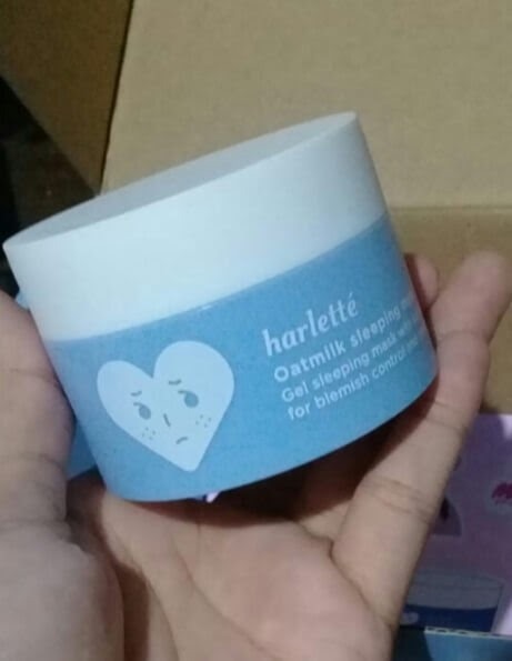 Cek Ingredients Harlette Oatmeal Sleeping Mask
