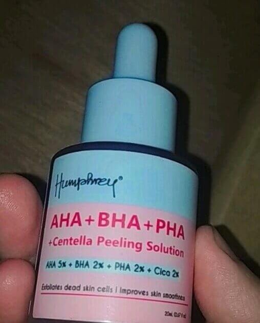 Cek Ingredients Humphrey Peeling Solution 5% AHA, 2% BHA, 2% PHA, 2% Cica