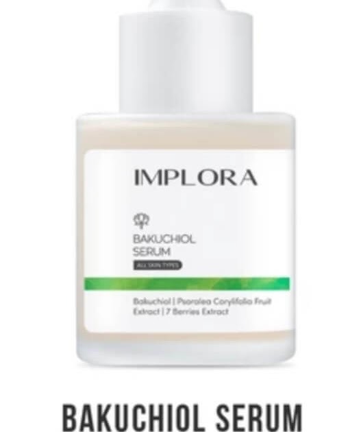 Cek Ingredients Implora Bakuchiol Serum
