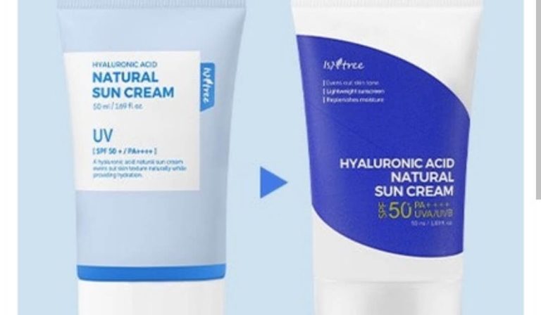 Cek Ingredients Isntree Hyaluronic acid Natural Sun Cream SPF 50+ PA++++