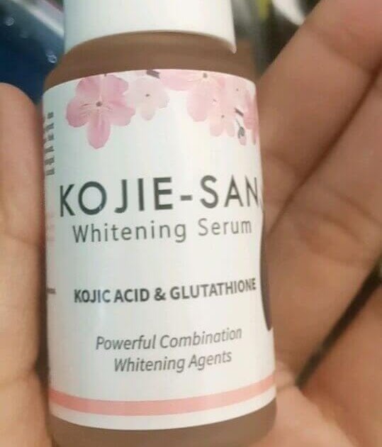 Cek Ingredients Kojie San Whitening Serum Kojic Acid + Glutathione