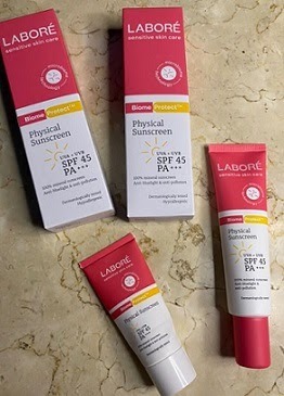 Cek Ingredients Labore Biome Protect Physical sunscreen SPF 45 PA+++