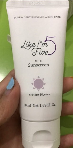 Cek Ingredients like IM 5 Mild Sunscreen SPF 50+ PA++++