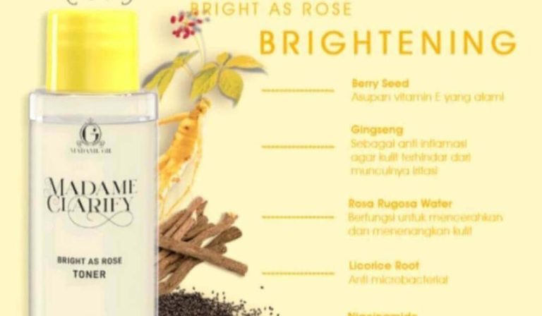 Cek Ingredients Madam Gie Clarify Brightening Toner