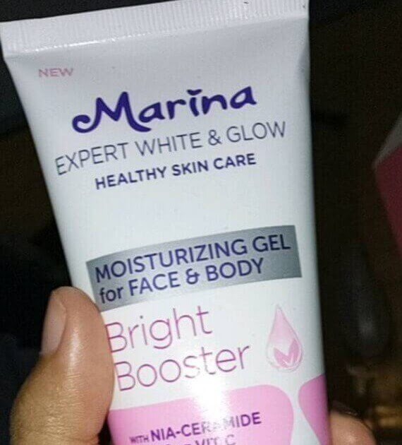 Cek Ingredients Marina Expert White & Glow Moisturizing Gel for Face & Body Bright Booster