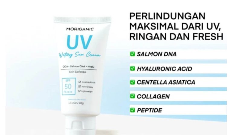 Cek Ingredients Moriganic Sunscreen UV Watery Sun Cream SPF 50 PA++++