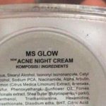 Cek Ingredients Ms Glow Acne Night Cream