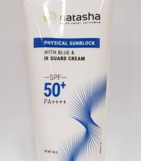 Cek Ingredients Natasha Physical Sunblock by dr Fredi Setyawan