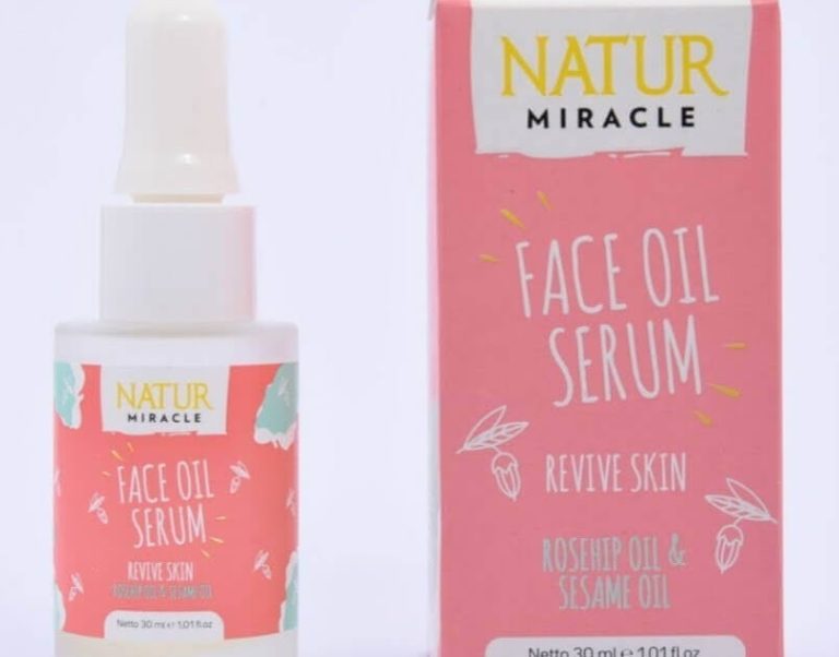 Cek Ingredients Natur Miracle Revive Skin Face Oil Serum: Rosehip Oil & Sesame Oil