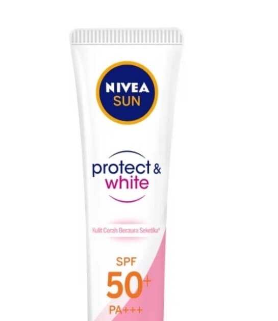 Cek Ingredients Nivea Sun Face Protection Serum SPF 50+ PA +++ Instant Aura (Pink)