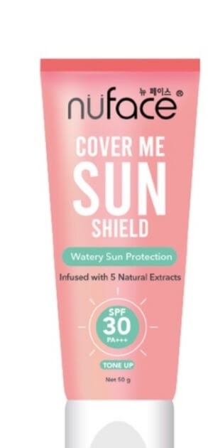 Cek Ingredients Nuface Cover Me Sun Shield Tone Up SPF 30 PA+++ (Pink)