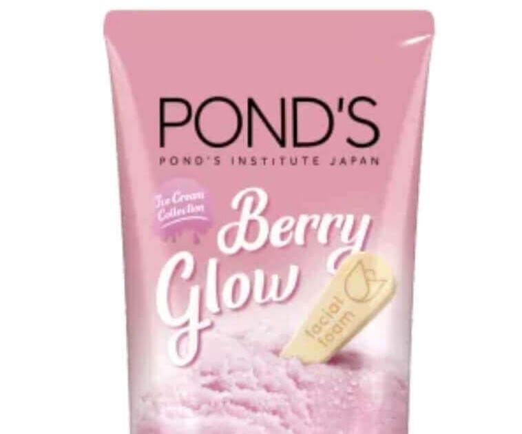 Cek Ingredients Pond's Berry Glow Facial Foam Ice Cream Collection