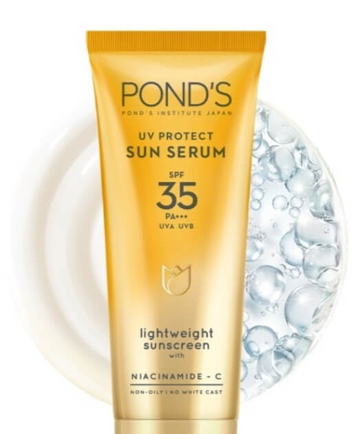 Cek Ingredients Pond's UV Protect Sun Serum SPF 35 PA+++