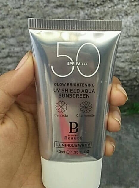 Cek Ingredients Premiere Beaute UV Shield Aqua Sunscreen SPF 50 PA+++