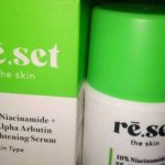 Cek Ingredients Re.Set the Skin Brightening Serum 10% Niacinamide + 2% alpha arbutin