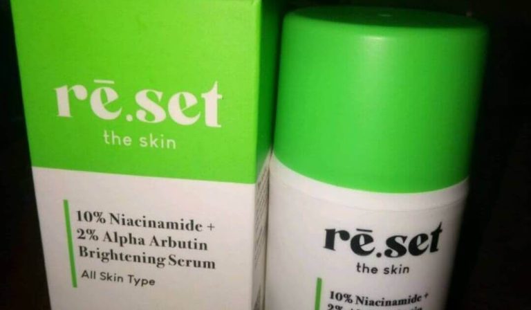 Cek Ingredients Re.Set the Skin Brightening Serum 10% Niacinamide + 2% alpha arbutin