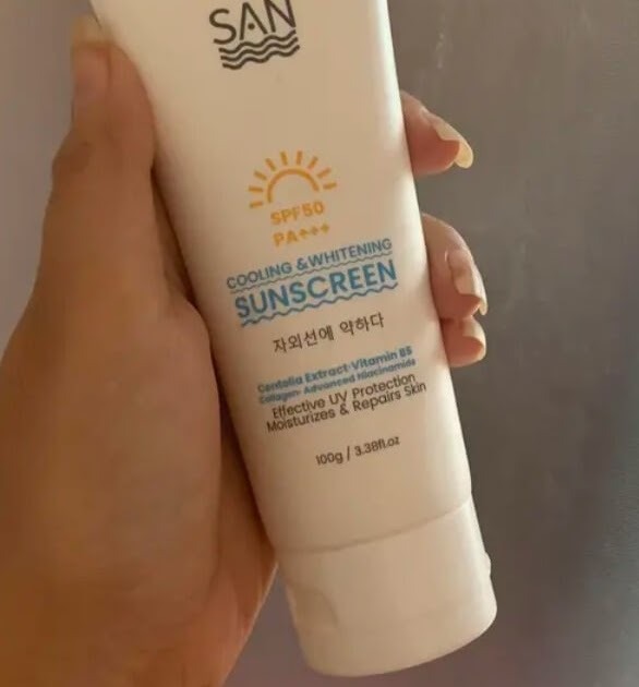 Cek Ingredients SAN Cooling & Whitening Sunscreen SPF 50 PA+++