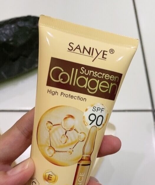 Cek Ingredients Saniye Sunscreen Collagen Whitening Moisturizing High Protection SPF 90+ PA+++