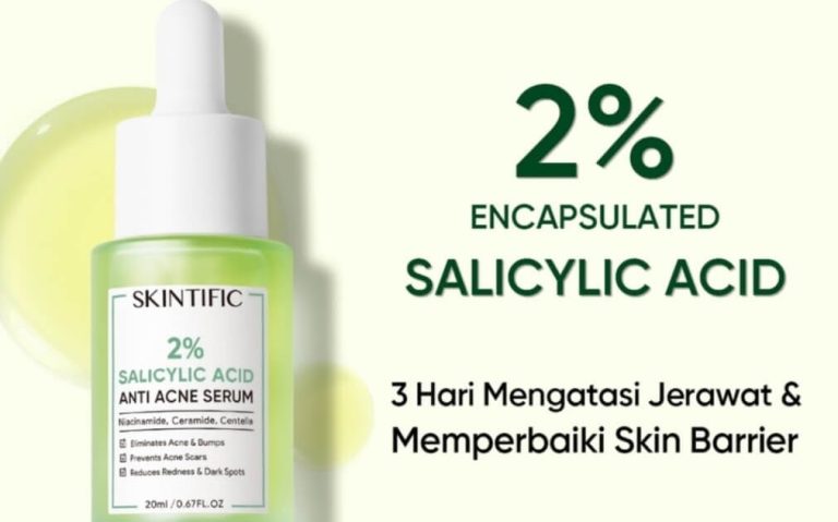 Cek Ingredients Skintific 2% Salicylic Acid Anti Acne Serum
