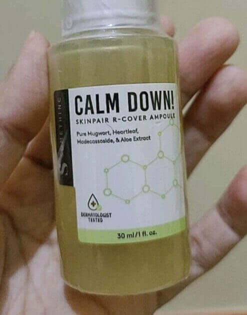 Cek Ingredients Somethinc Calm Down! Skinpair R-Cover Ampoule