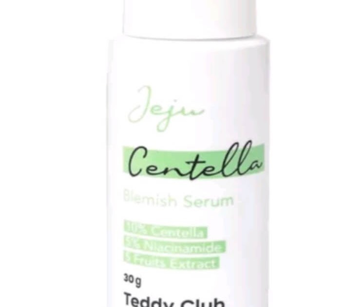 Cek Ingredients Teddy clubs Jeju Centella Blemish serum
