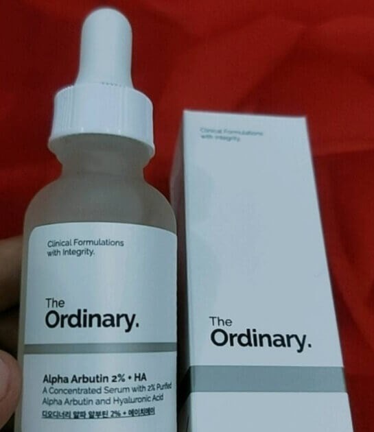 Cek Ingredients the Ordinary 2% Alpha Arbutin + HA Serum