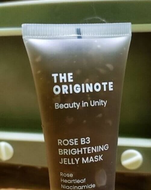 Cek Ingredients The Originote Rose B3 Brightening Jelly Mask