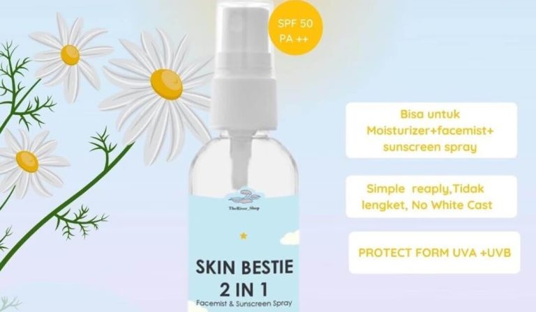 Cek Ingredients Theriver Facemist & Sunscreen Spray Skin Bestie 2 In 1