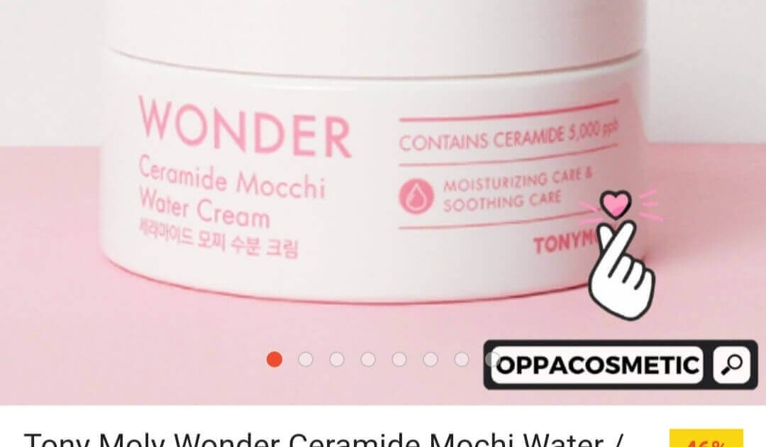 Cek Ingredients Tony Moly Wonder Ceramide Mochi Water Cream