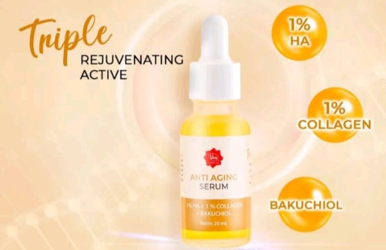 Cek Ingredients Viva Anti Aging Serum 1% Hyaluronic acid + 1% Collagen + Bakuchiol