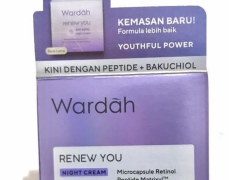 Cek Ingredients Wardah Renew You Anti Aging Night Cream Formula Baru