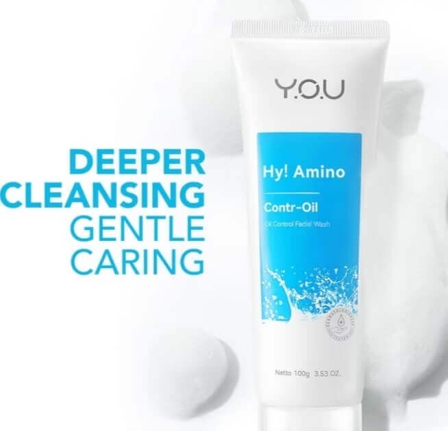 Cek Ingredients You Hy Amino Contrl-Oil Facial Wash