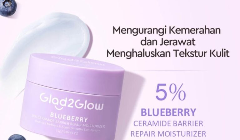 Glad2Glow Blueberry 5% Ceramide Barrier Repair Moisturizer