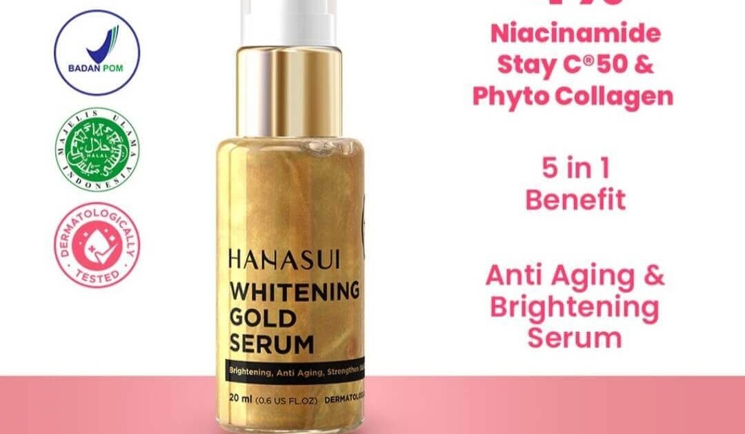 Hanasui Whitening Gold Serum New Look & Improved Formula
