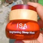 ISA Beauty Brightening Sleep Mask Ingredients