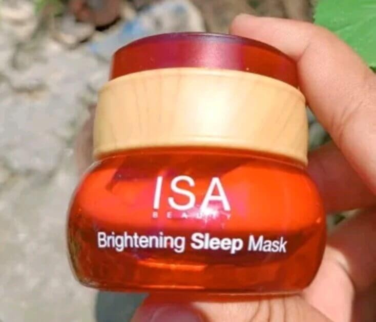ISA Beauty Brightening Sleep Mask Ingredients