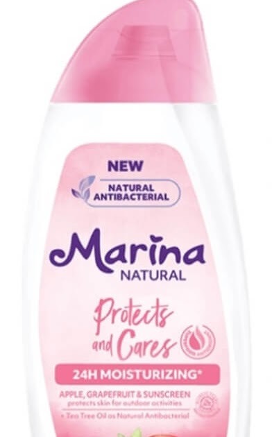 Marina Natural Protects and Cares Hand Body Lotion