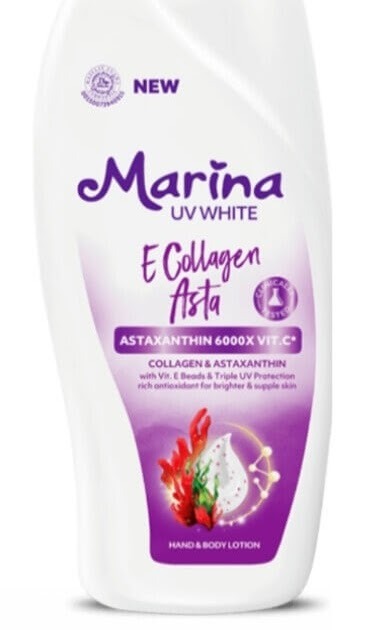 Marina UV White E Collagen Asta Hand Body Lotion