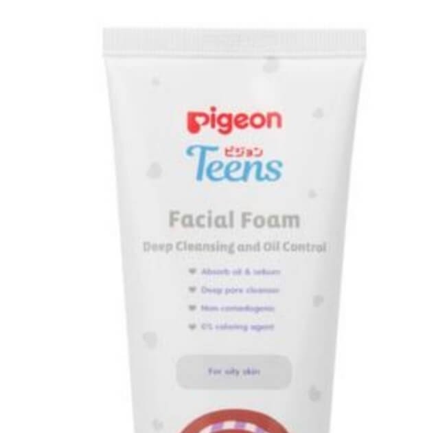 Pigeon Teens Facial Foam Deep Cleansing and Oil Control Ingredients