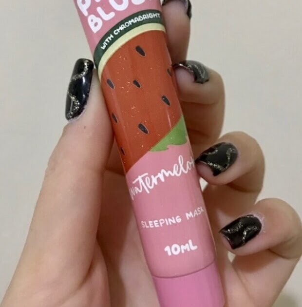PinkRoulette Pinky Blush Watermelon with Chromabright Sleeping Mask