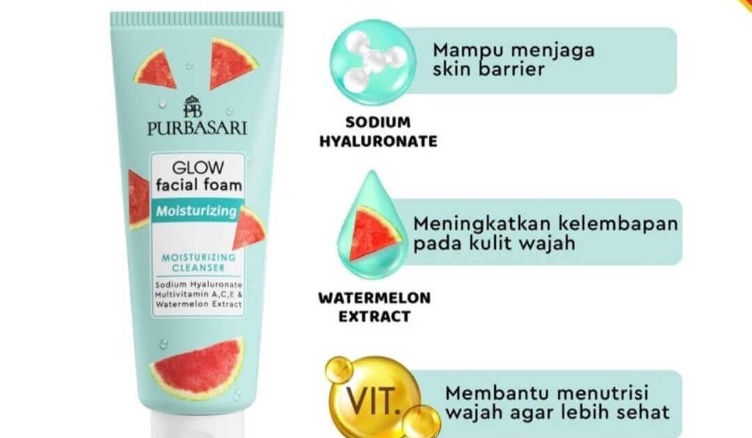 Purbasari GLOW Facial Foam