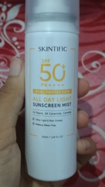 Skintific All Day Light Sunscreen Mist