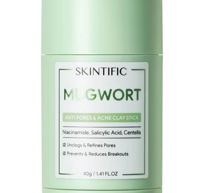 SKINTIFIC Mugwort Acne Clay Stick Ingredients