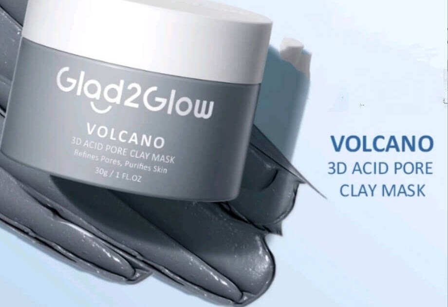 Cek Ingredient Glad2Glow Volcano Clay Mask Kemasan Jar