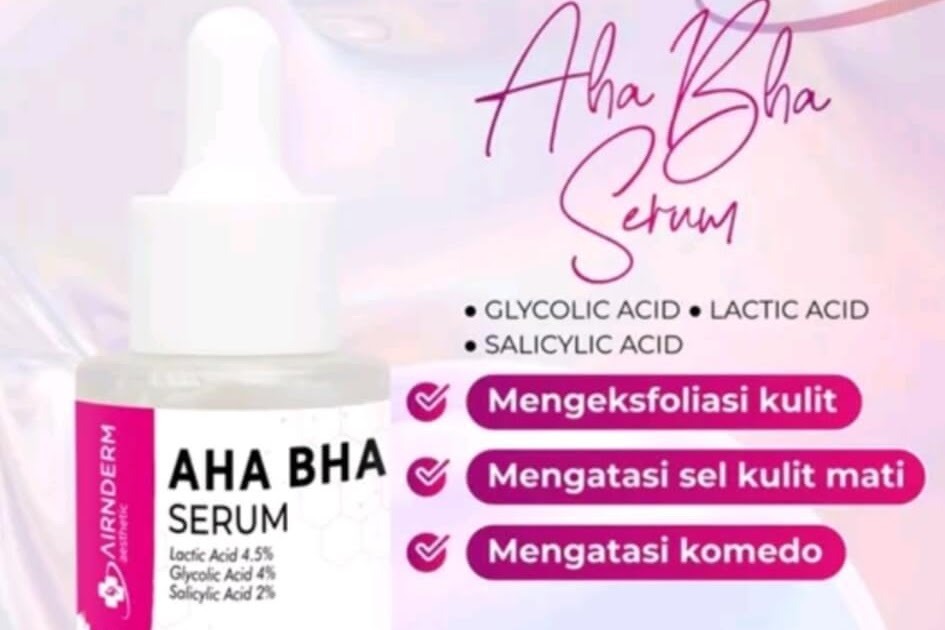 Cek Ingredients Airnderm AHA BHA Serum