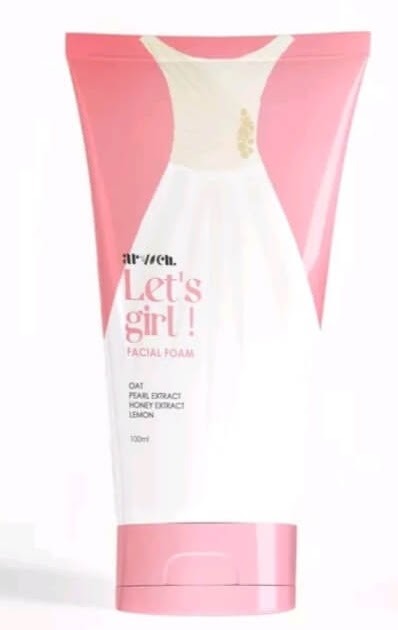 Cek Ingredients Arvven let's girl facial foam