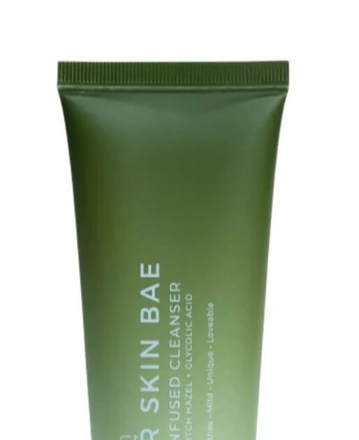 Cek Ingredients AVOSKIN Your Skin Bae Serum Infused Cleanser Spirulina + Witch Hazel + Glycolic Acid