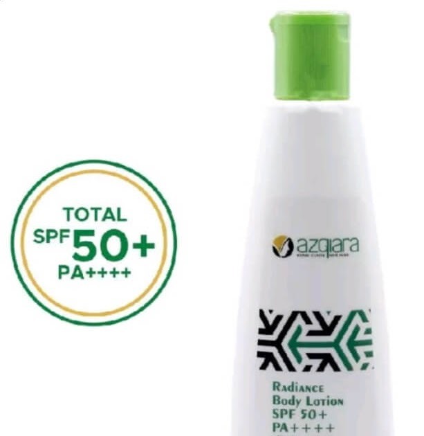 Cek Ingredients AZQIARA Radiance Body Lotion SPF 50+ PA++++