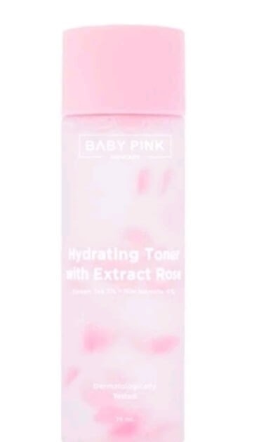 Cek Ingredients Baby Pink Skincare Hydrating Toner with Extract Rose